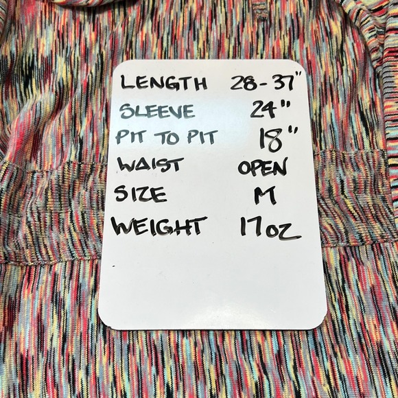 Anthropologie Stacia Open Front Cardigan Sweater Boho Colorful Knit Medium - Picture 8 of 10